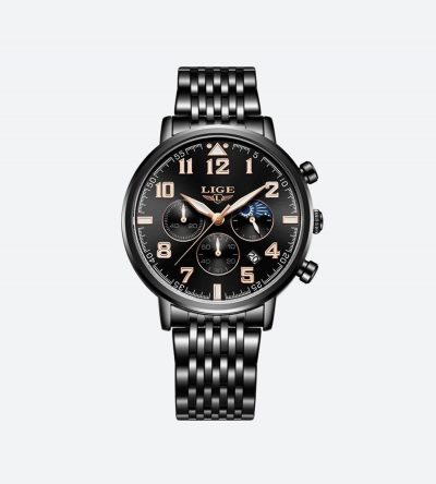 Men Stainless Steel Quartz Watch LIGE9979